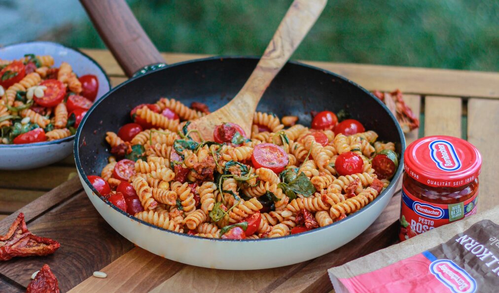 Kochanleitung für Vollkorn Spirale mit Pesto Rosso